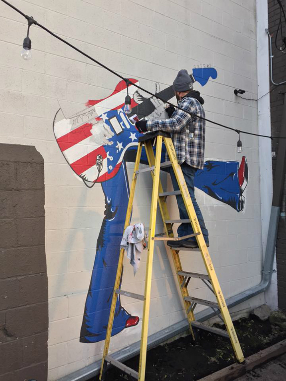 painting of mural in detroit